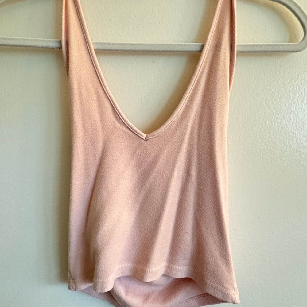 Brandy Melville Pink Backless Tank Top